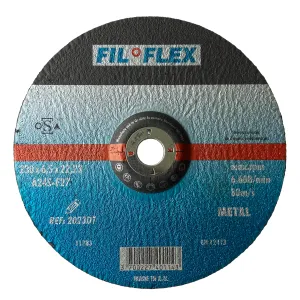 disque à ébarber métal 230x6,5x22,23 fil flex ati