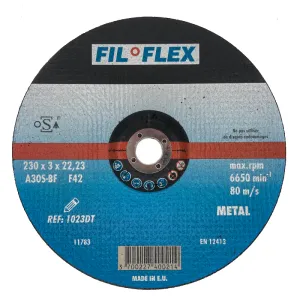 disque à tronçonner métal 230x3x22,23 mm fil flex ati