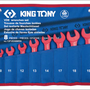 TROUSSE DE CLES A FOURCHE isolées VDE - 8 pièces
