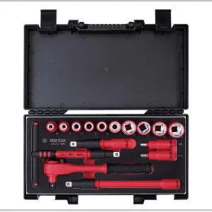 COFFRET DE DOUILLES ET ACCESSOIRES ISOLES 1/2