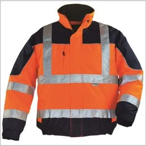 BLOUSON AIRPORT ORANGE HV/MARINE, POLYESTER OXFORD 300D