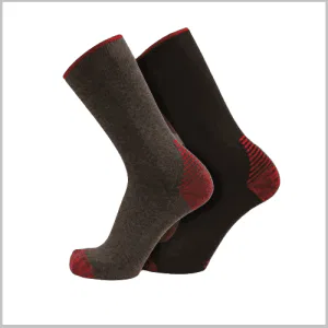 Lot de 2 paires de chaussettes ARES renforcées coton