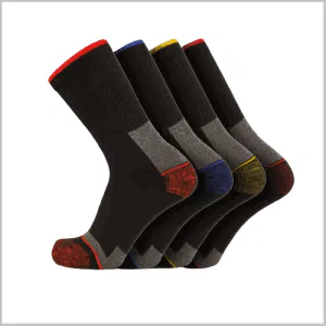 Lot de 4 paires de chaussettes  ELIOS renforcées polyamide