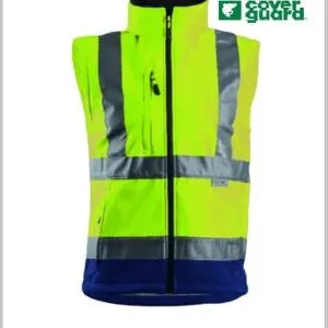 VESTE SOFTSHELL HAUTE VISIBILITE 2 EN 1 STATION JAUNE