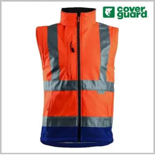 VESTE SOFTSHELL HAUTE VISIBILITE 2 EN 1 STATION ORANGE – Image 4