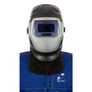 protection de cou cuir weldas pour masque de soudure